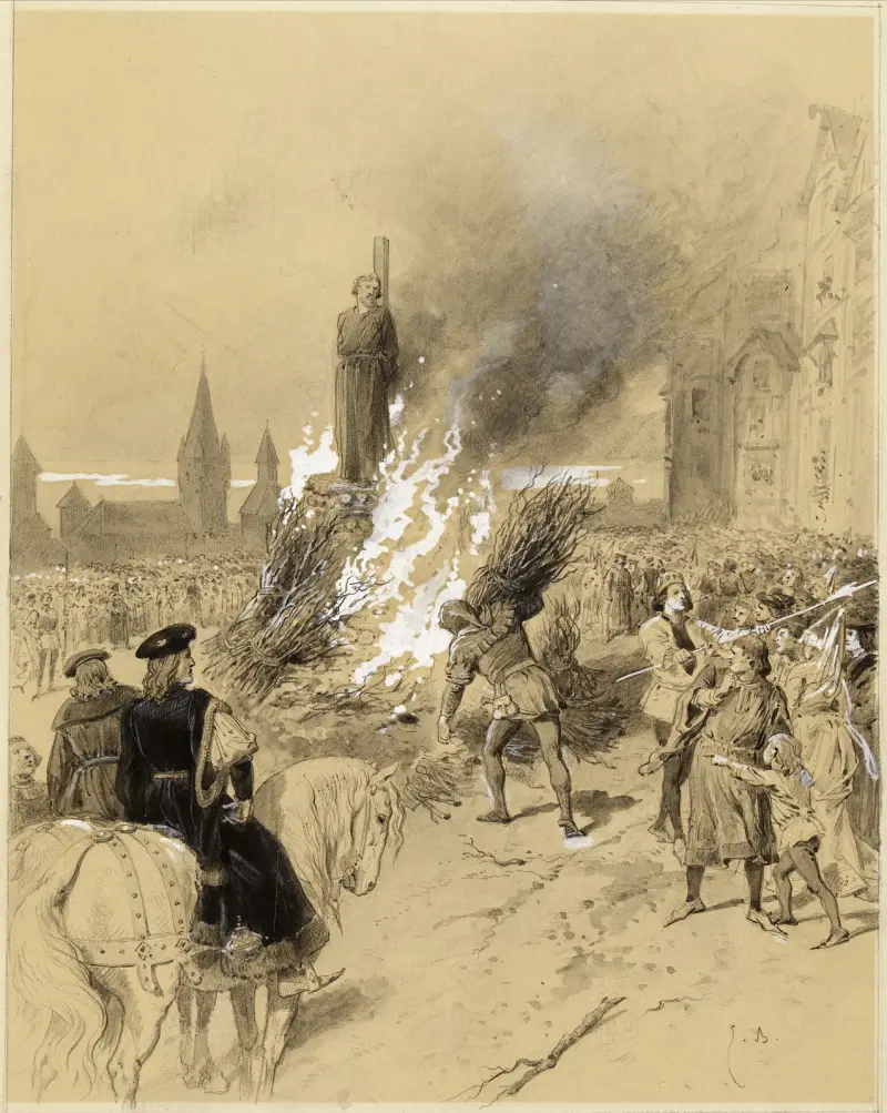 La Pitié suprême, Jean Huss av Émile-Antoine Bayard