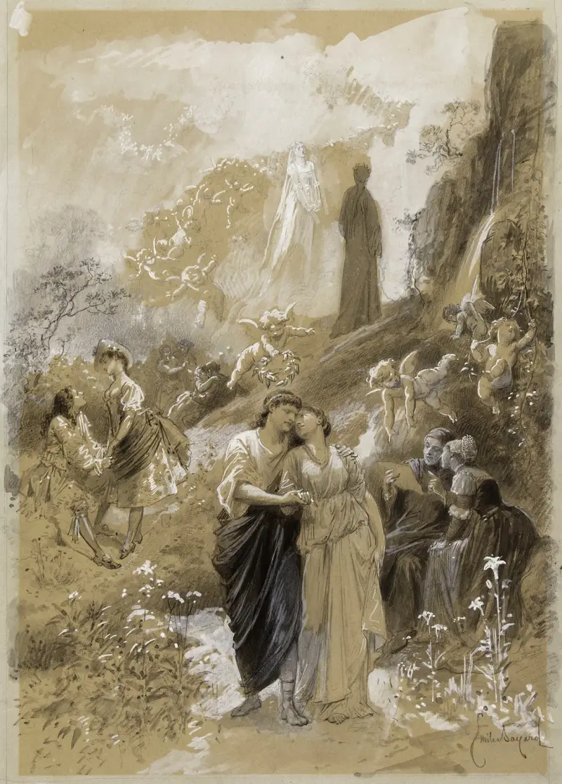 Le Groupe des idylles av Émile-Antoine Bayard