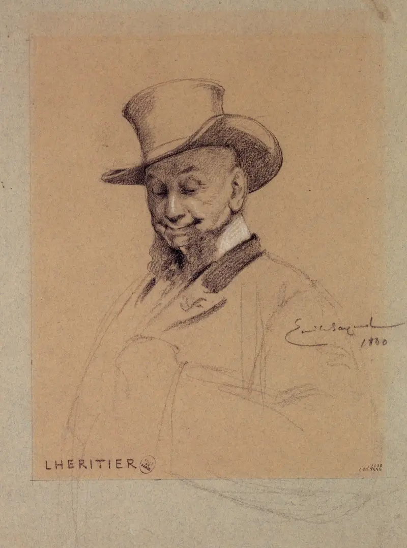 Portrait de Lhéritier, acteur du Palais Royal., 1880 – nr 2 av Émile-Antoine Bayard