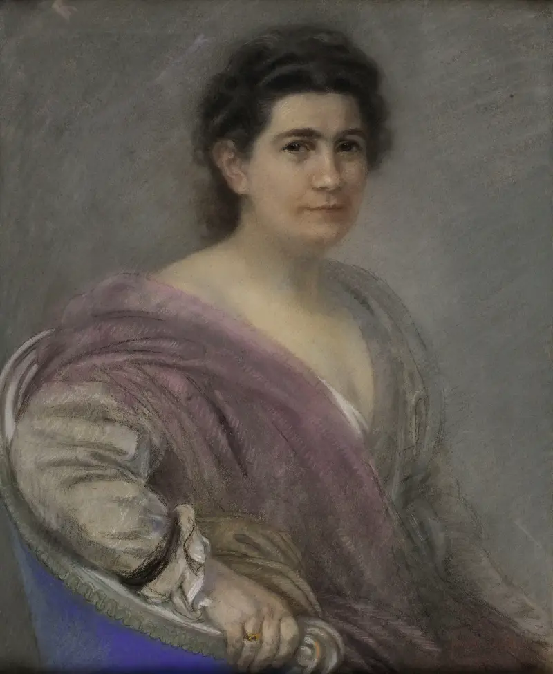 Portrait de Mademoiselle Lucie Bérillon av Antoine Bourdelle