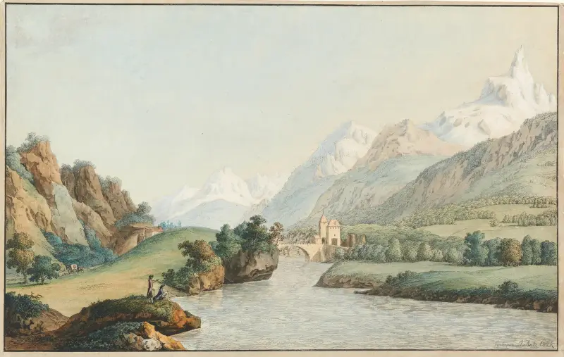 Utsikt över St. Maurice av Jean-Antoine Linck