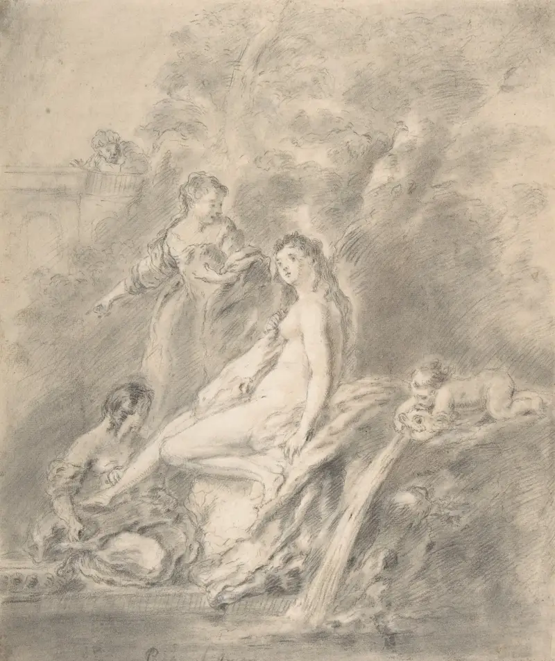 Bathsheba at the Bath av Antoine Pesne