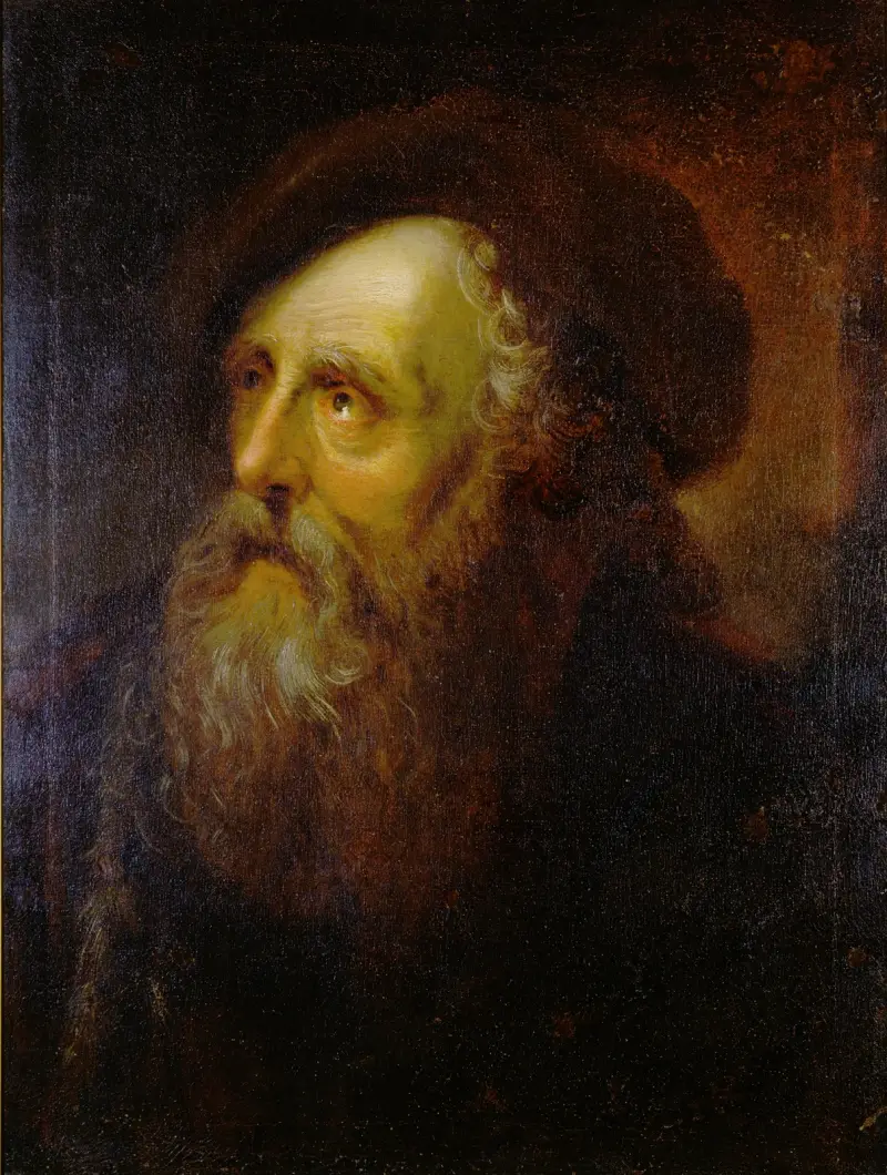Portrait of an Old Jew av Antoine Pesne