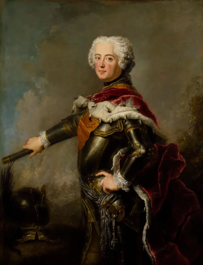 Portrait of Frederick II of Prussia av Antoine Pesne