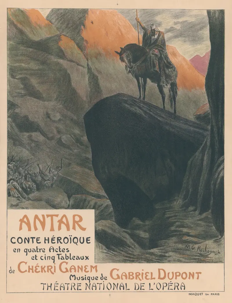 Antar, conte héroïque en 4 actes de Chekri Ganem av Georges Antoine Rochegrosse