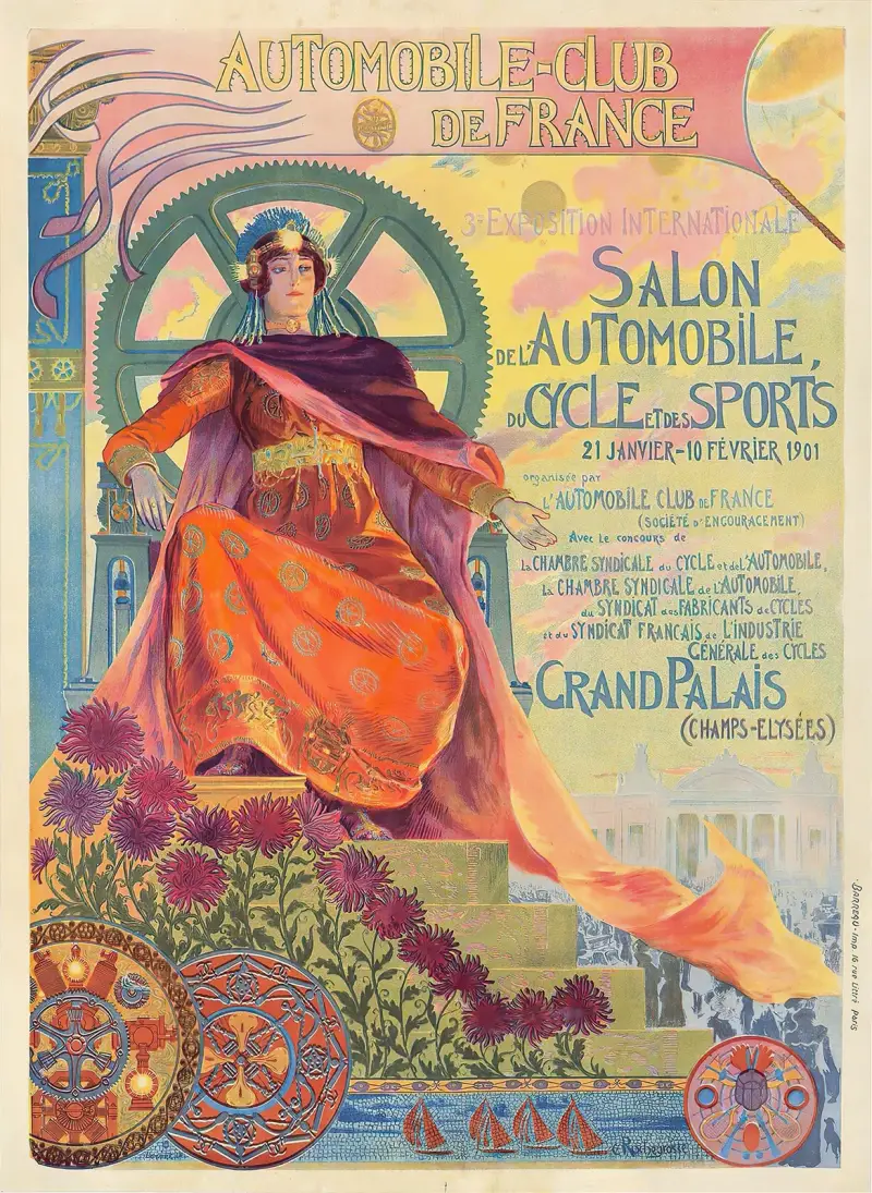 Automobile Club De France av Georges Antoine Rochegrosse