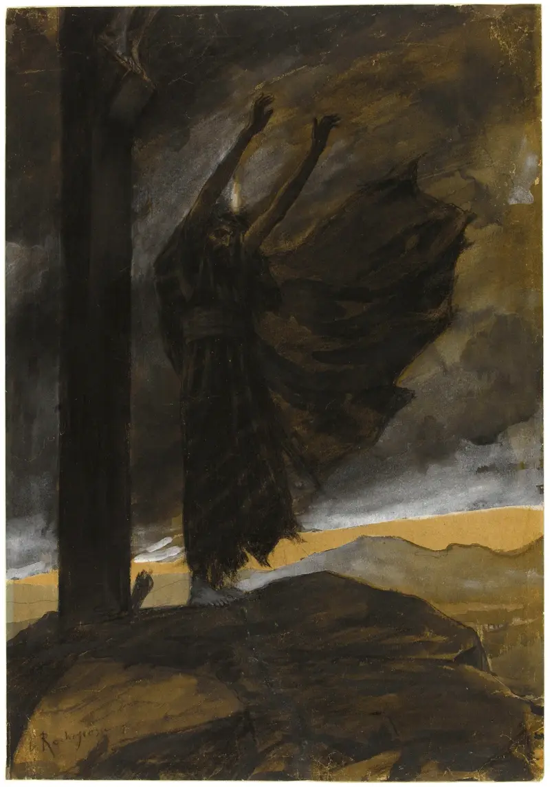 Barabbas am Fuß des Kreuzes von Georges Antoine Rochegrosse