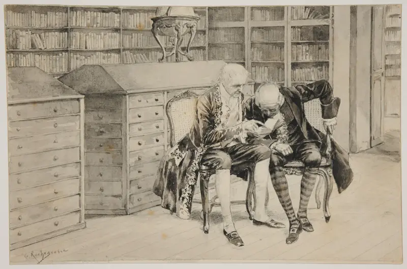 Les Bibliophiles av Georges Antoine Rochegrosse
