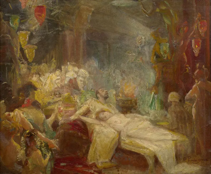 Haremsscen av Georges Antoine Rochegrosse