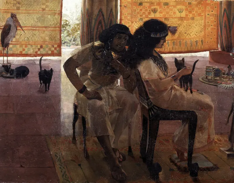 Faraonernas tidevarv av Georges Antoine Rochegrosse