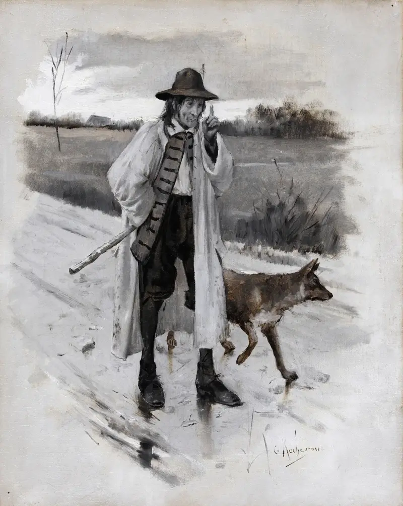 Ursus et Homo av Georges Antoine Rochegrosse
