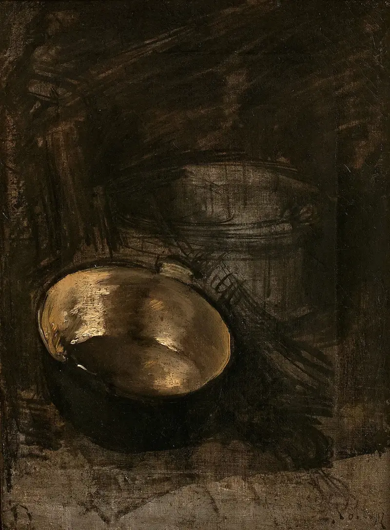 Bassine de cuivre av Antoine Vollon