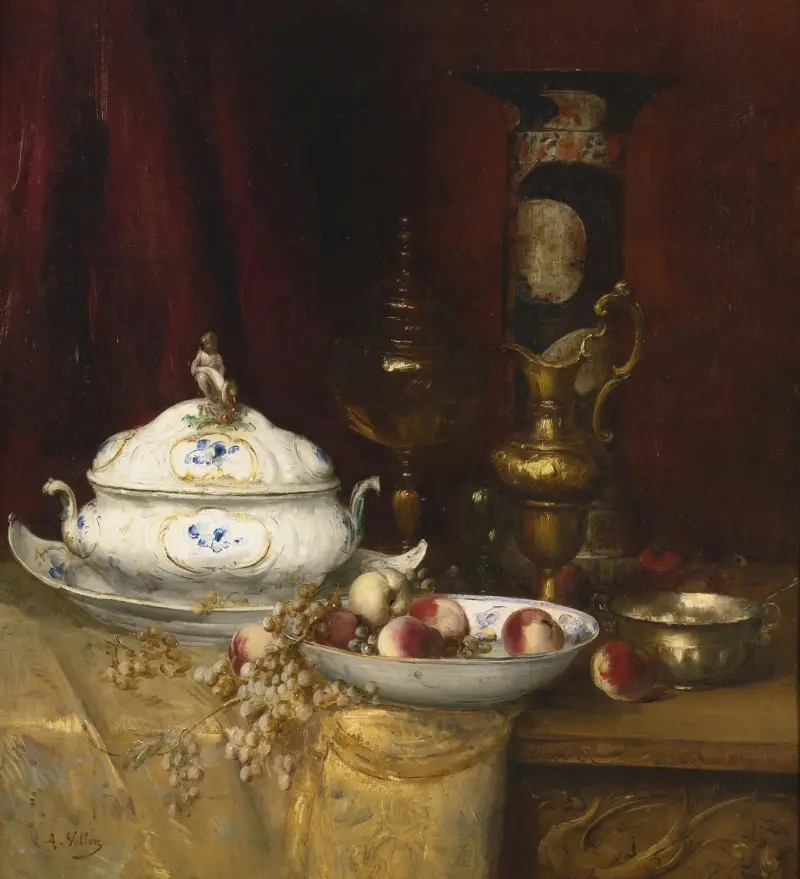 Still Life of Elegant Objects av Antoine Vollon