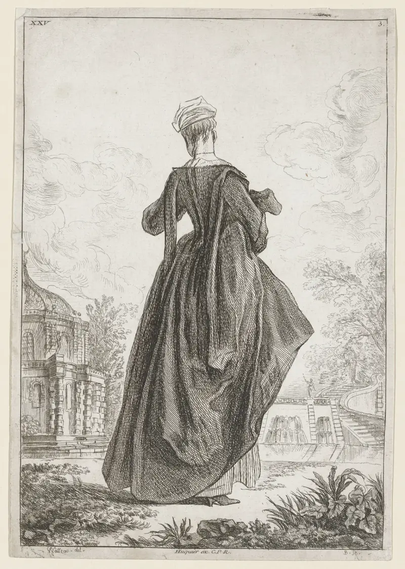 Costume Plate XXV av Jean-Antoine Watteau