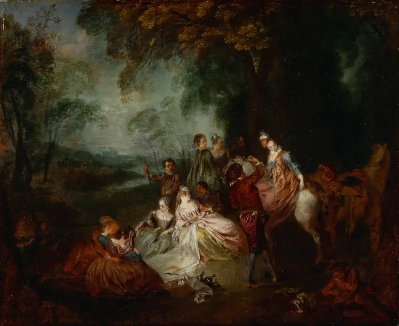 Lantlig fest av Jean-Antoine Watteau