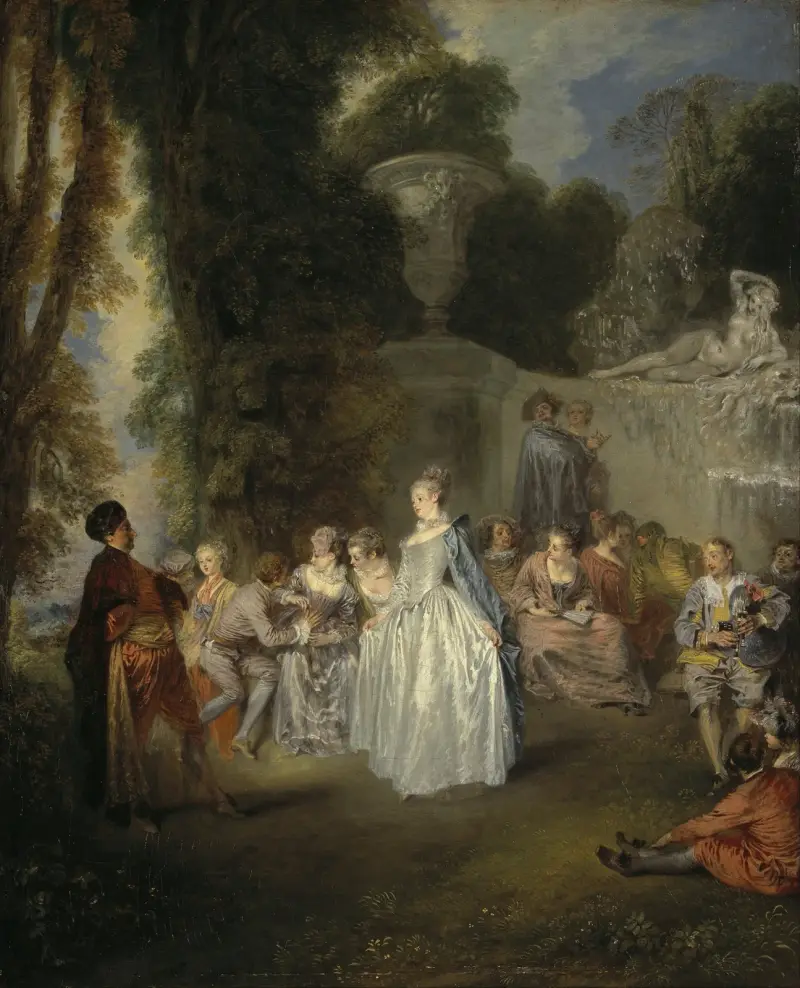 Venetianska fester av Jean-Antoine Watteau