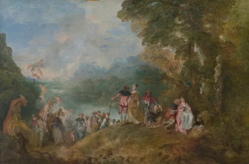 L’Embarquement pour Cythere av Jean-Antoine Watteau