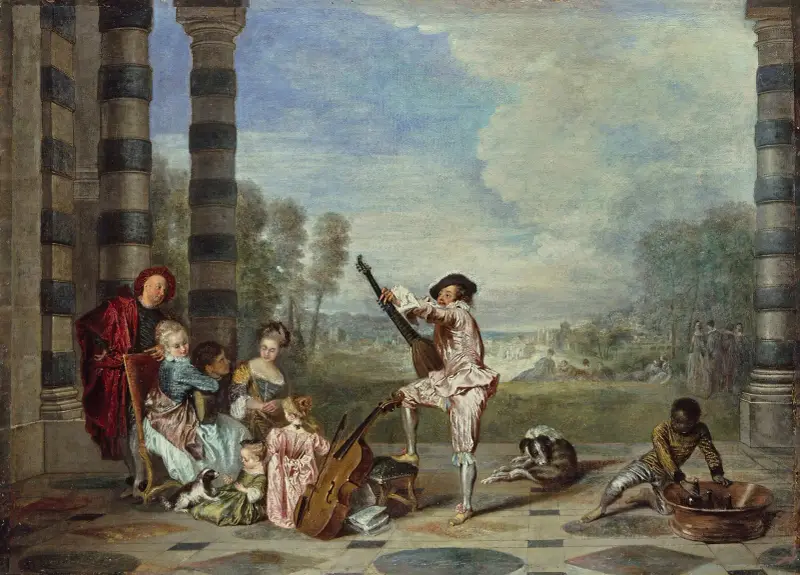 Livets behag av Jean-Antoine Watteau