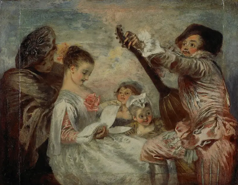 Pour nous prouver que cette belle av Jean-Antoine Watteau