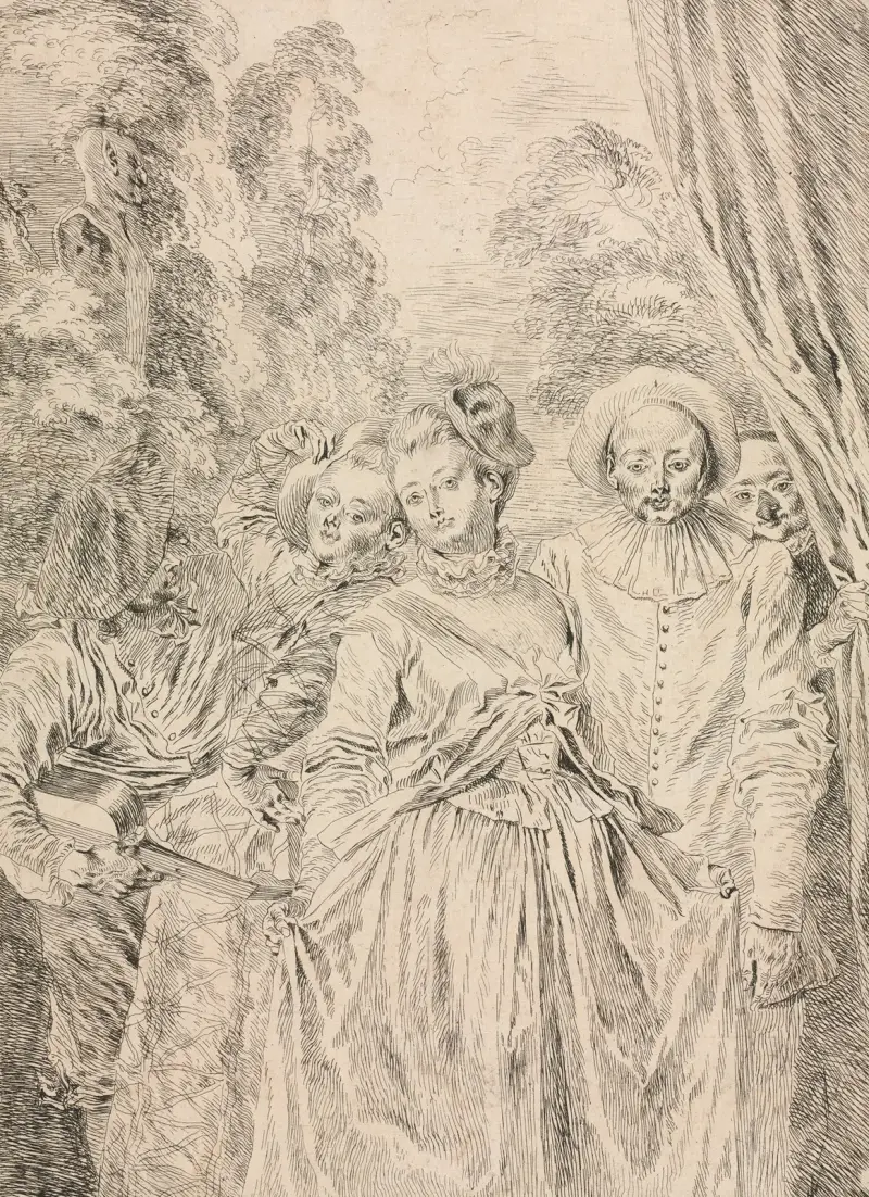 The Clothes are Italian, 1715 – nr 2 av Jean-Antoine Watteau