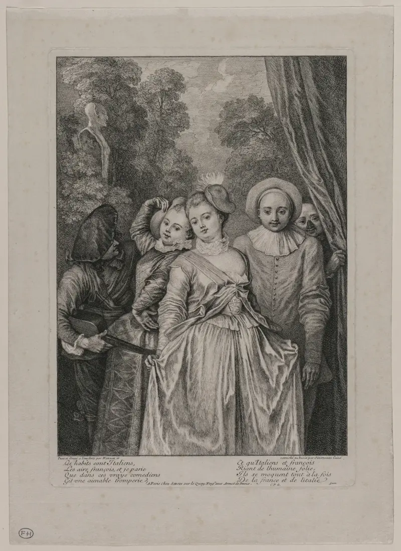 The Clothes are Italian, 1715 – nr 1 av Jean-Antoine Watteau