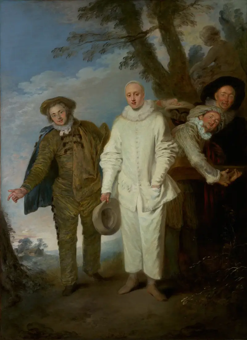 The Italian Comedians av Jean-Antoine Watteau