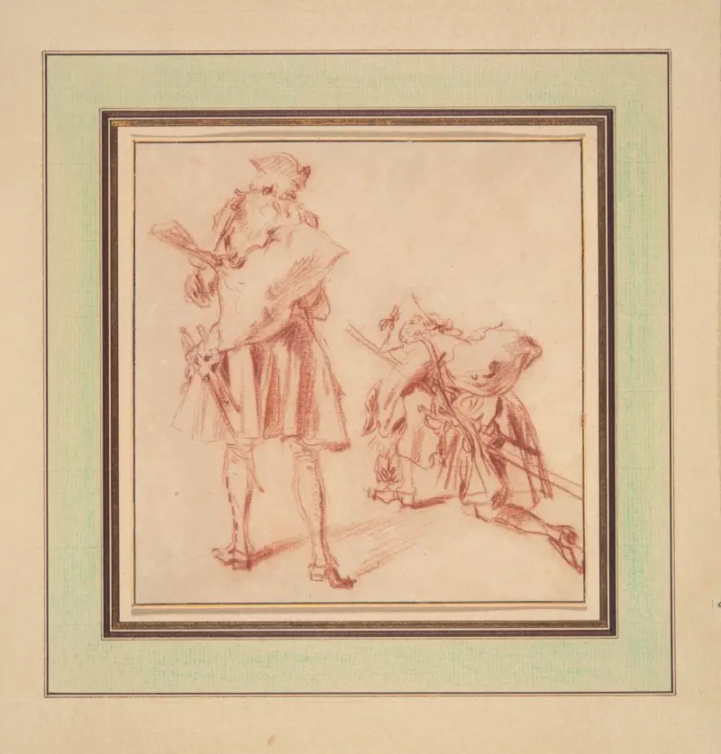 Two Recruits av Jean-Antoine Watteau
