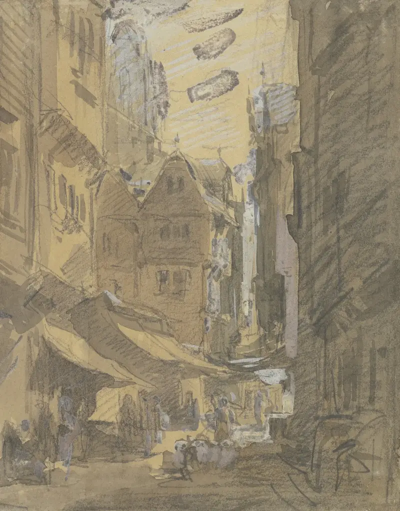 Bendergasse in Frankfurt av Anton Burger