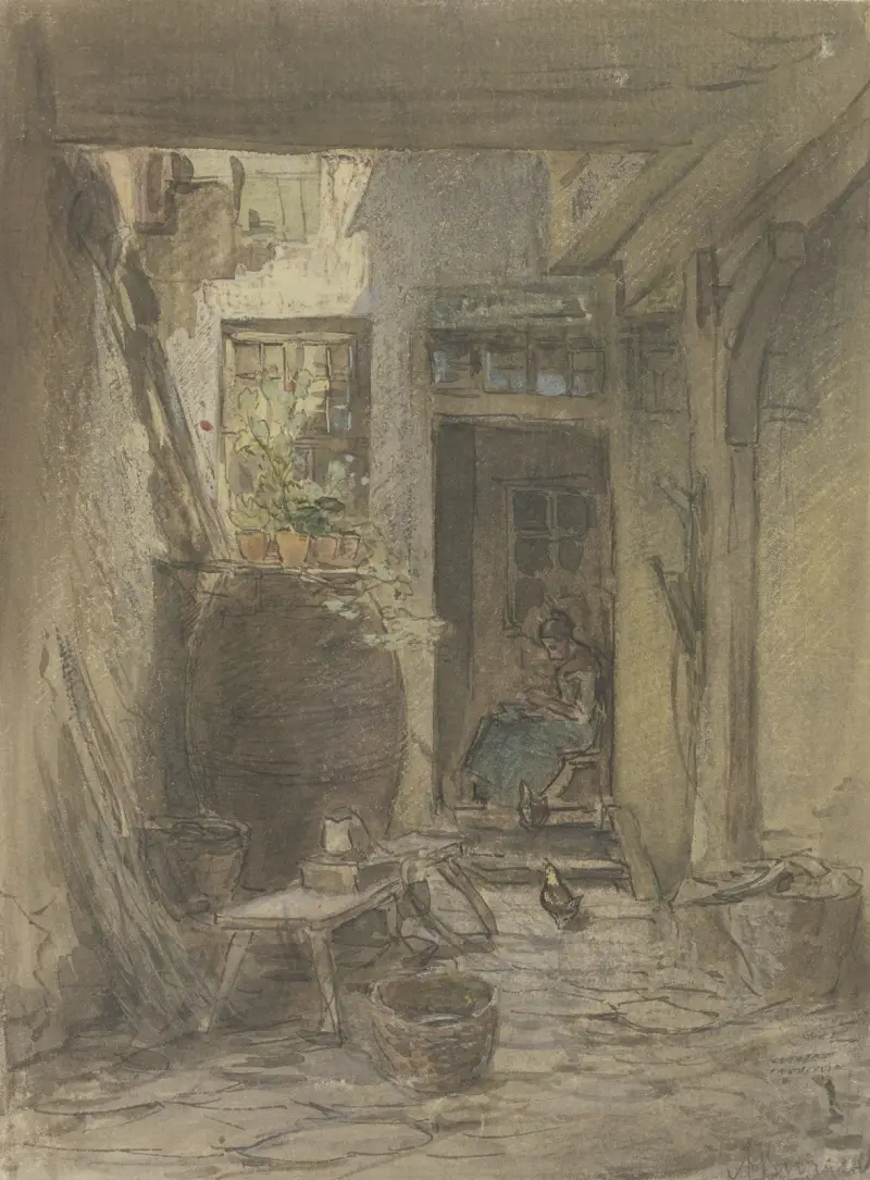 Court interiors av Anton Burger