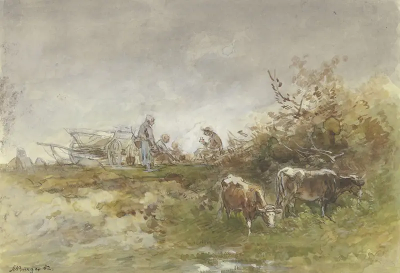 Rast auf dem Feld von Anton Burger