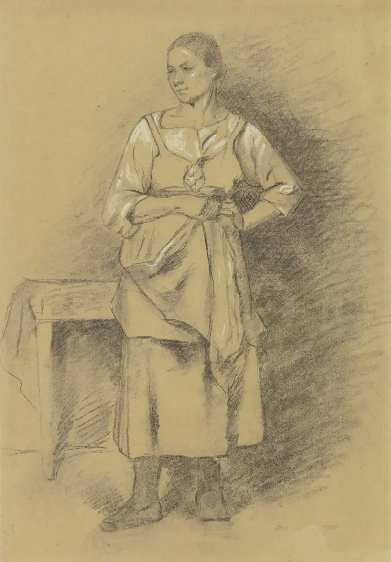 Stehende Frau von Anton Burger