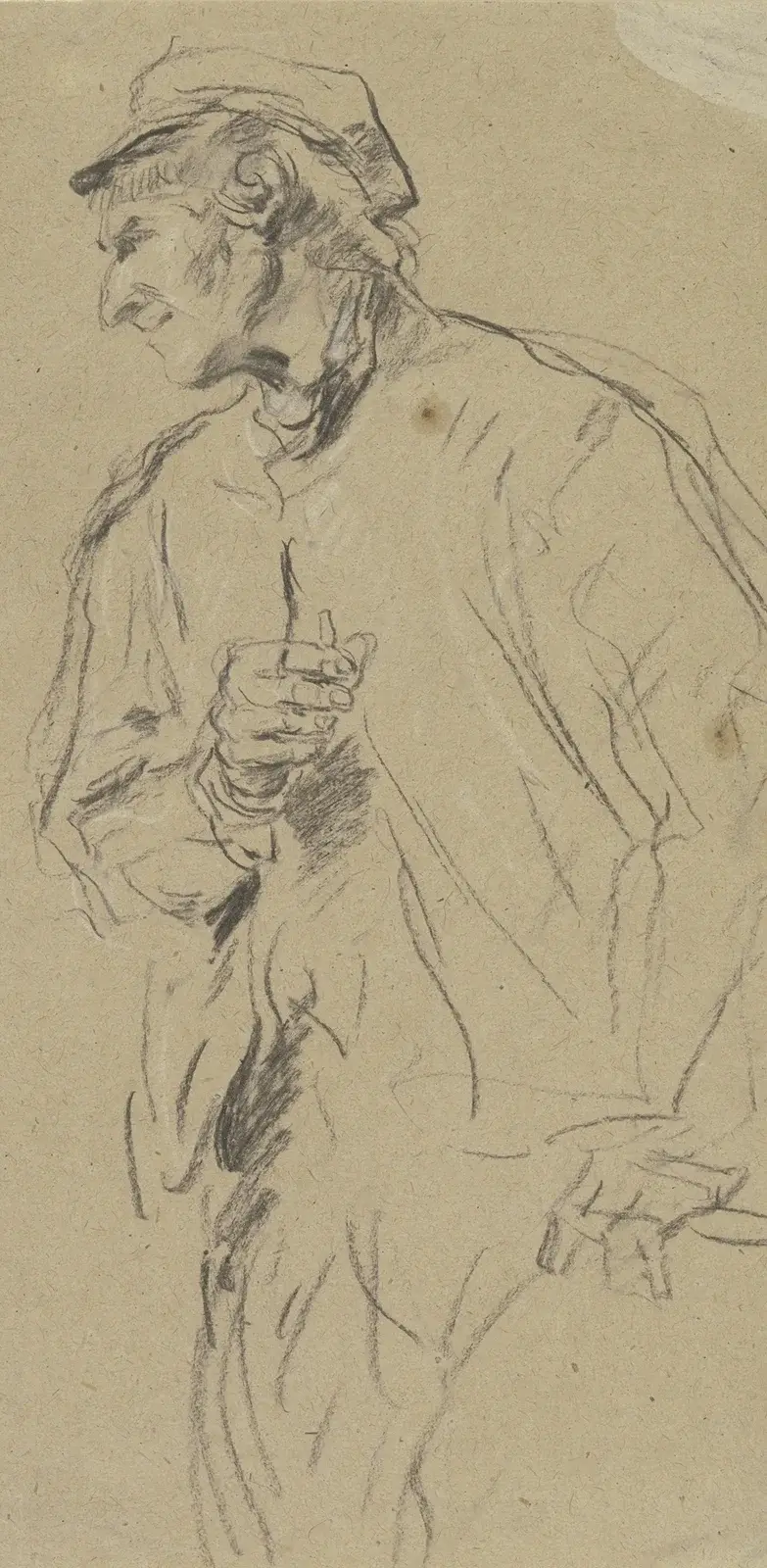 Studie av en bonde av Anton Burger