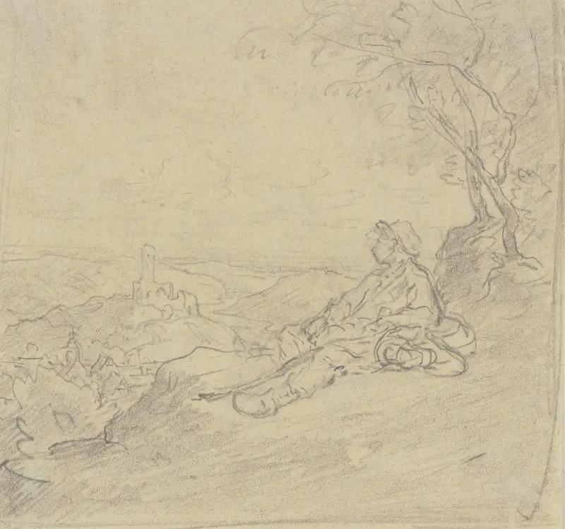 Blick auf Falkenstein von Anton Burger