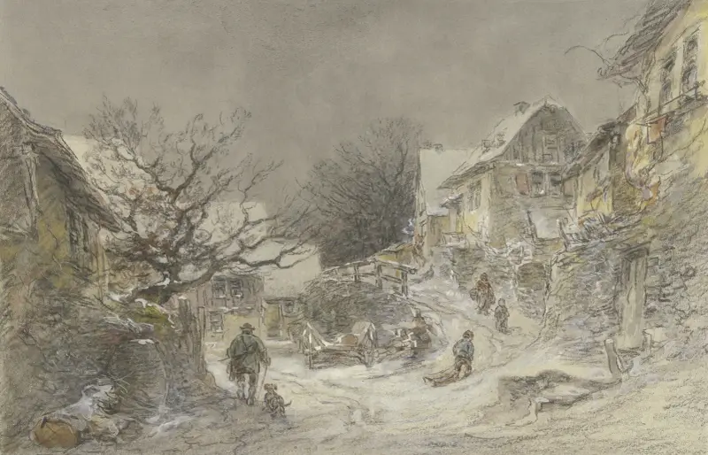 Vintervy från Falkenstein av Anton Burger