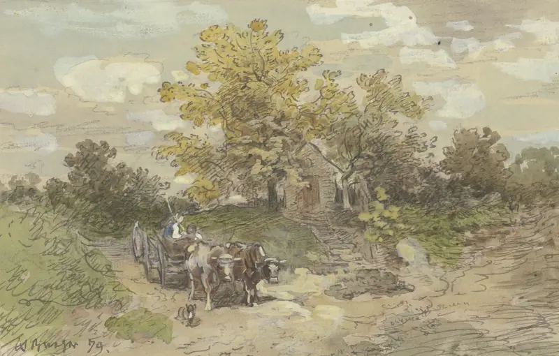Zaprzęg wołów, Anton Burger
