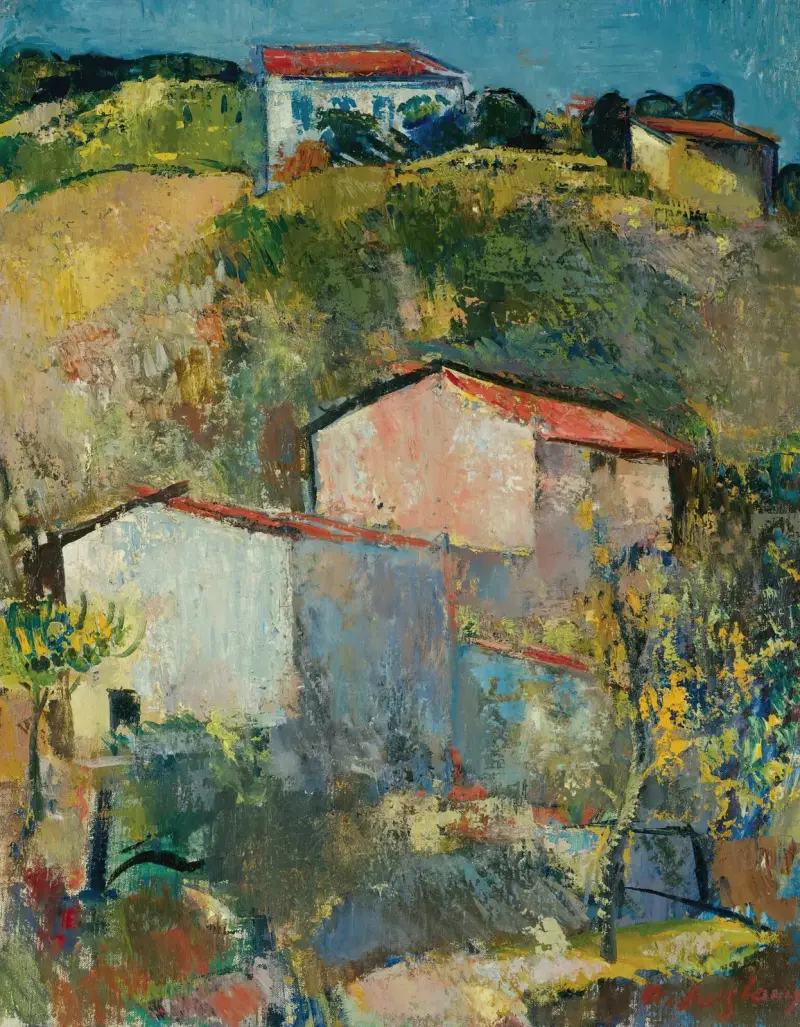 Domy ve svahu, Anton Faistauer