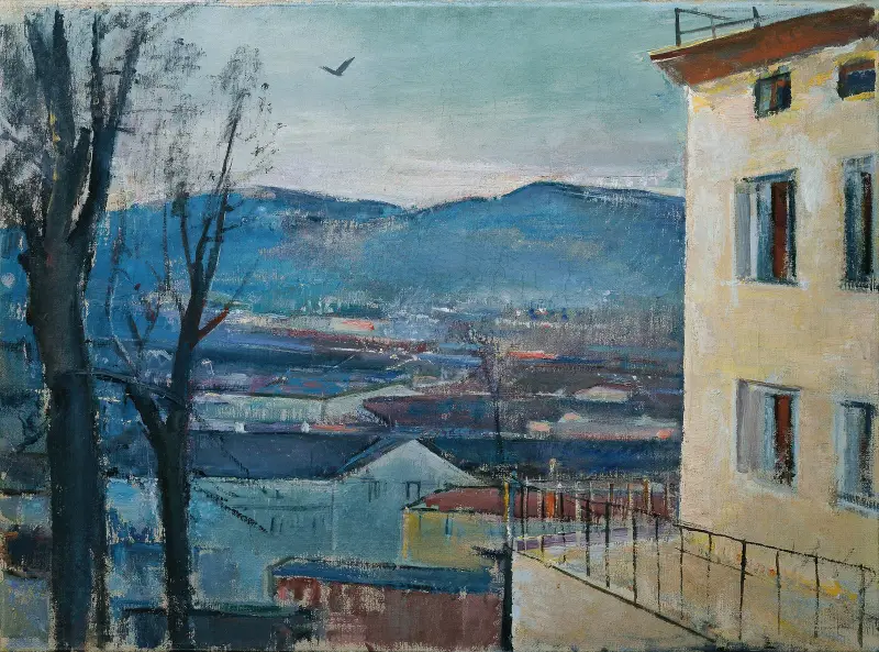 Wieczorny pejzaż Salzburga, Anton Faistauer
