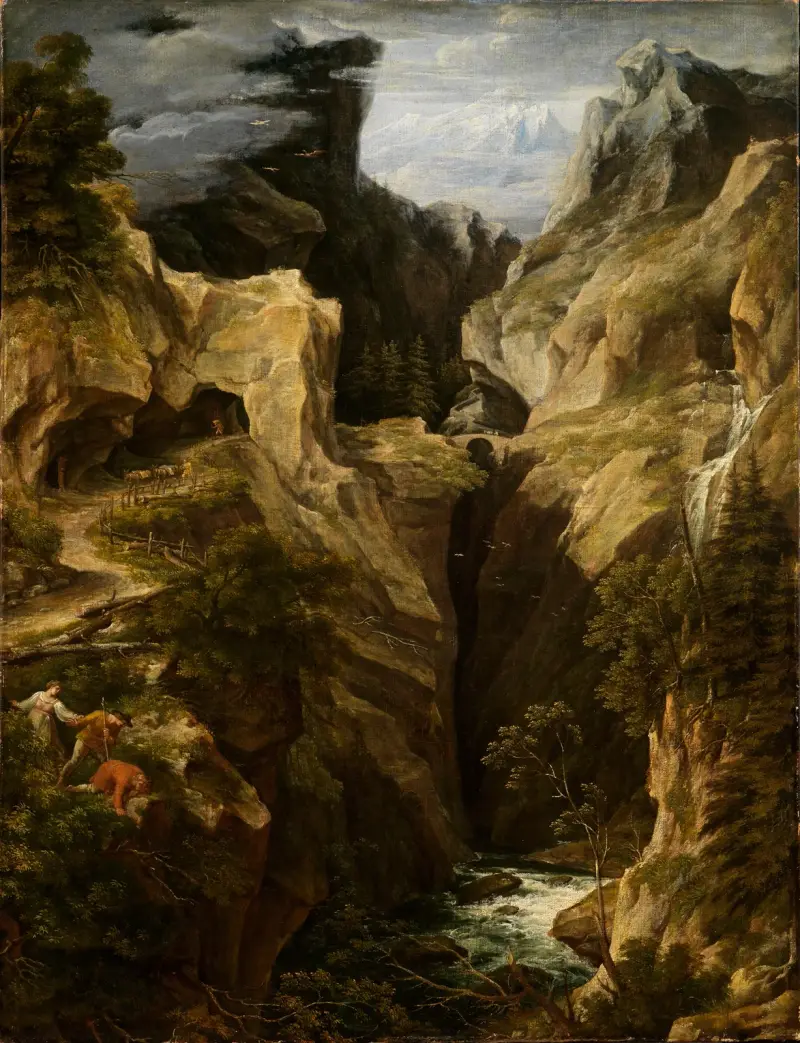 Die Via Mala in Graubünden av Joseph Anton Koch
