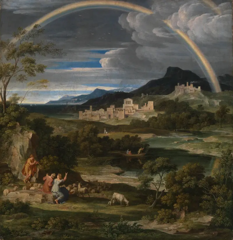 Pejzaż heroiczny z tęczą, 1805, Joseph Anton Koch