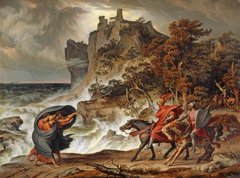 Macbeth a čarodějnice, Joseph Anton Koch