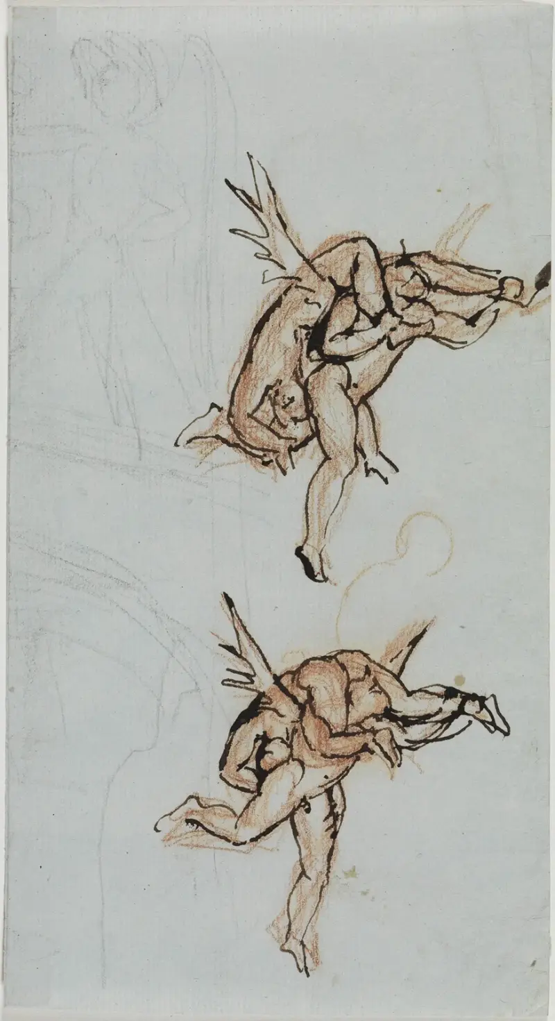 Studie av Luccas rådsherre (Dante Inferno, Canto 21, V 34) av Joseph Anton Koch