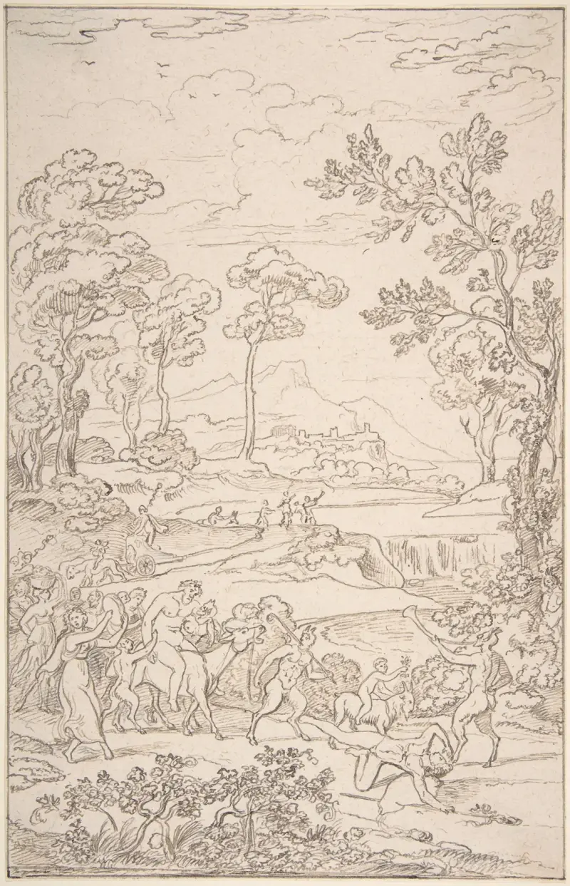 Bacchus triumf av Joseph Anton Koch