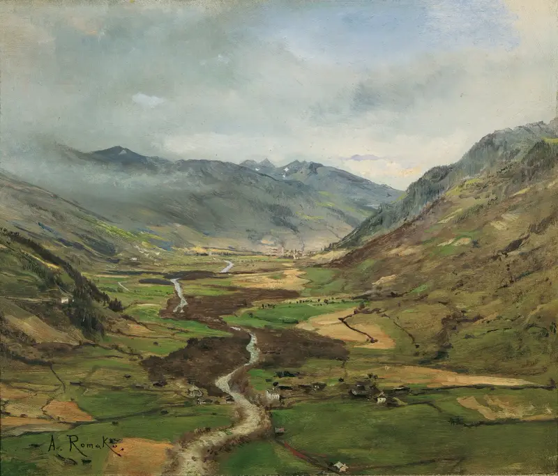 Dolina Gastein II, Anton Romako