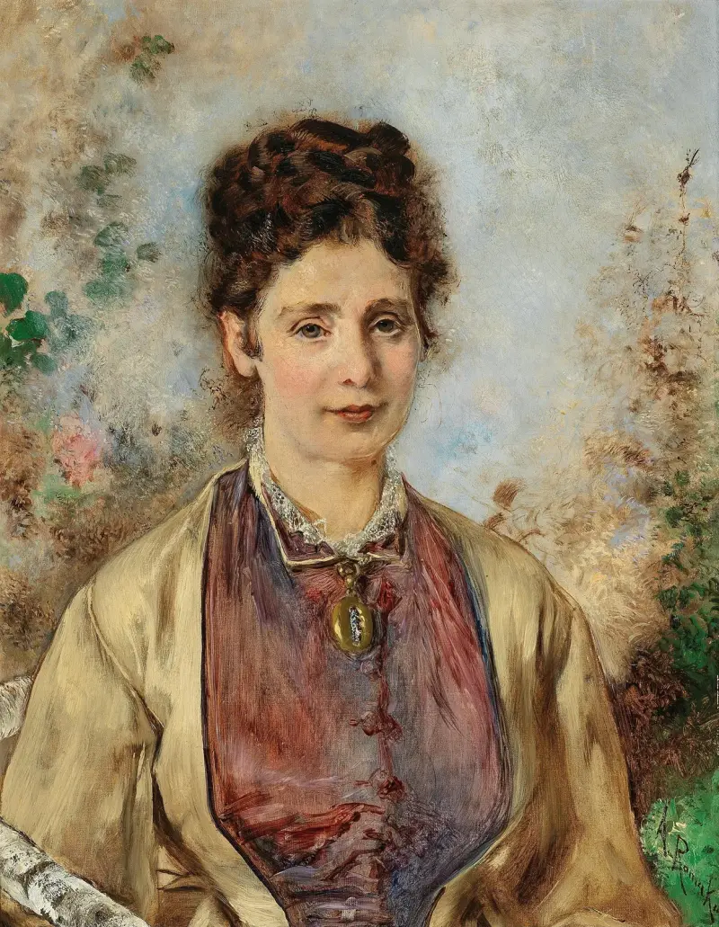 Porträt Bücher Therese von Anton Romako