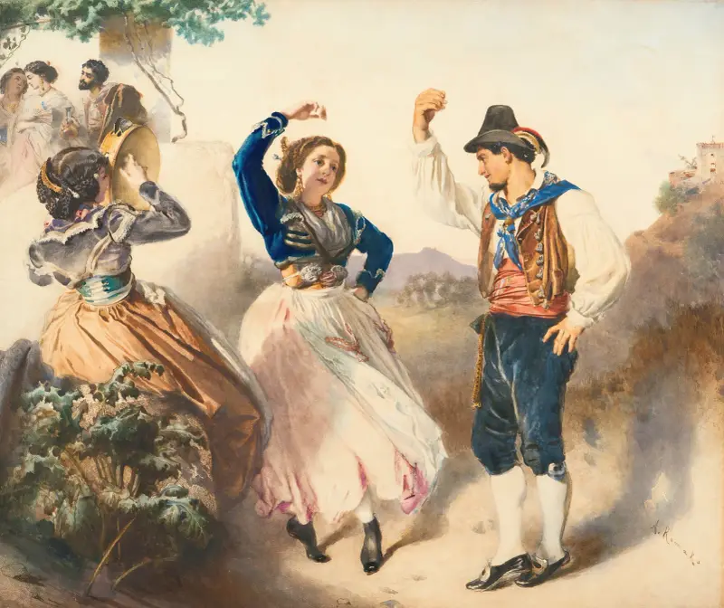 Tarantella von Anton Romako