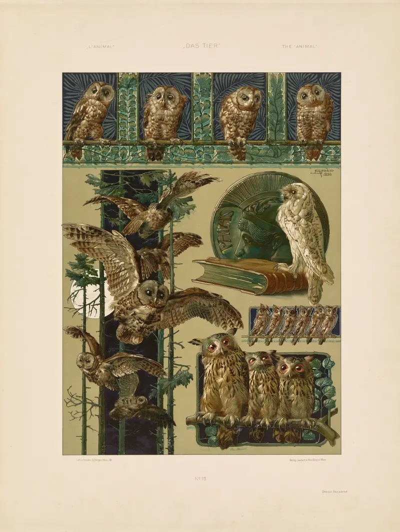 Das Thier in der decorativen Kunst Pl.16 av Anton Seder