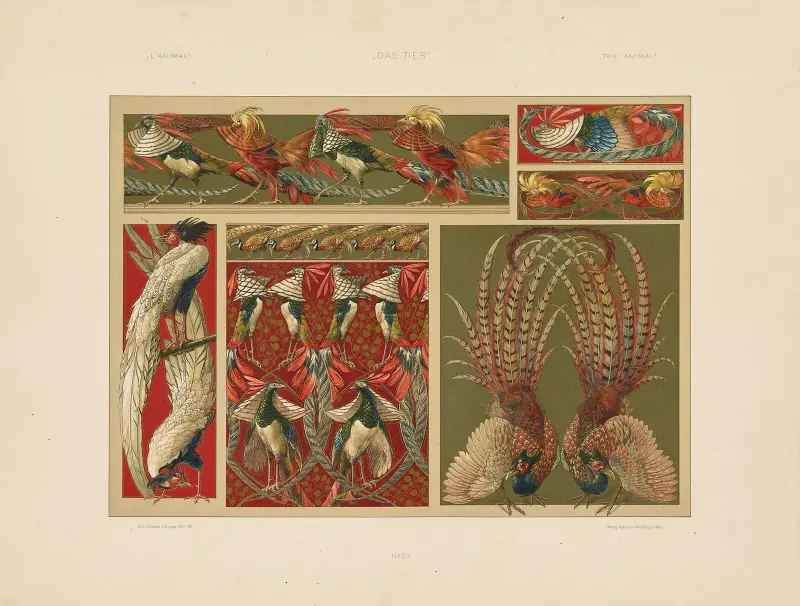 Djuret i dekorativ konst, pl. 23 av Anton Seder