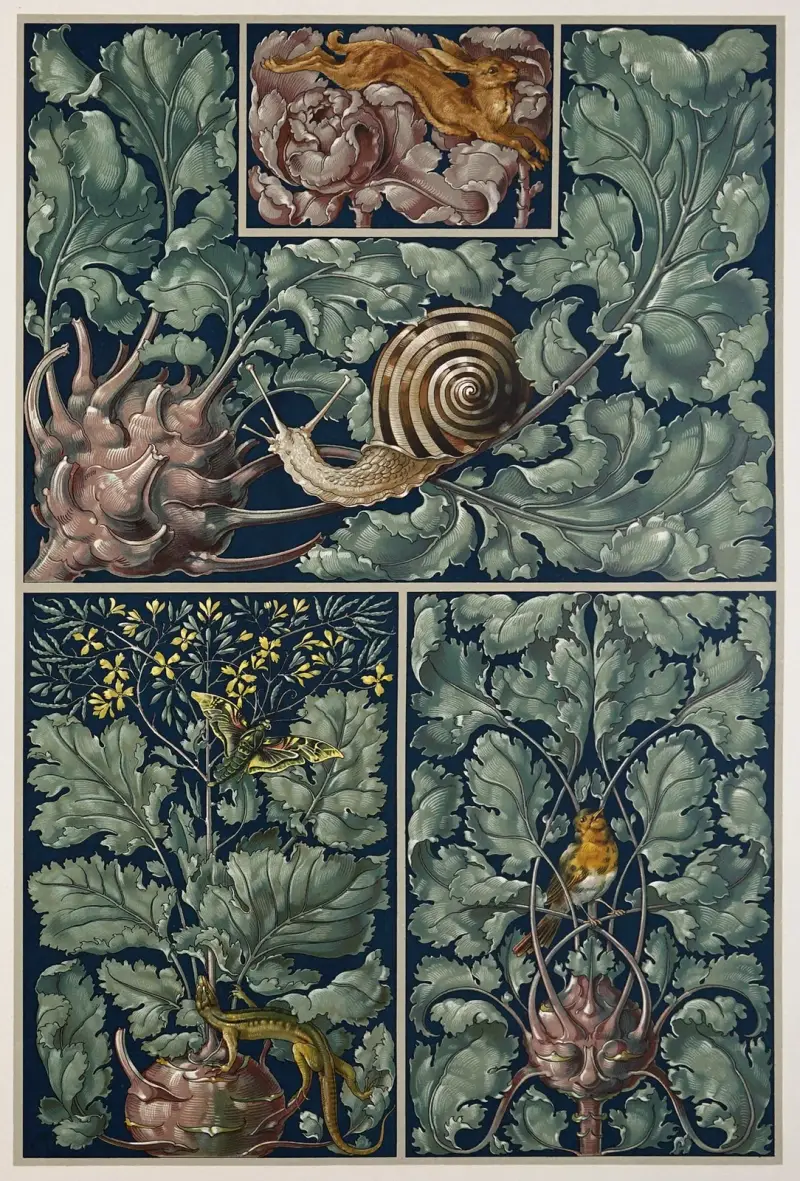 Die Pflanze in Kunst und Gewerbe Pl.007 av Anton Seder