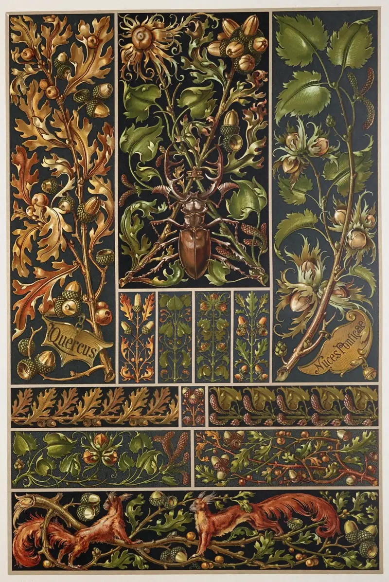 Växten i konst och hantverk, plansch 031 av Anton Seder