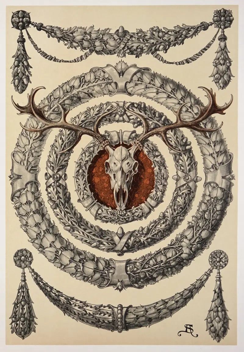 Växten i konst och hantverk, plansch 33 av Anton Seder